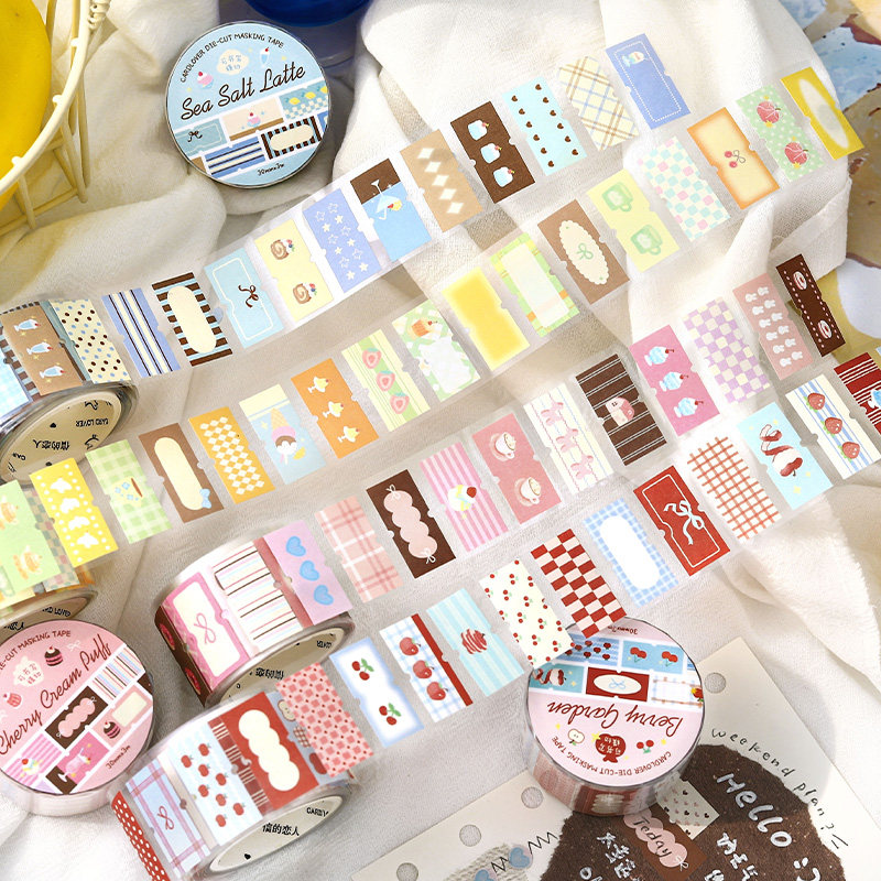 信的恋人午茶乐章可书写模切胶带