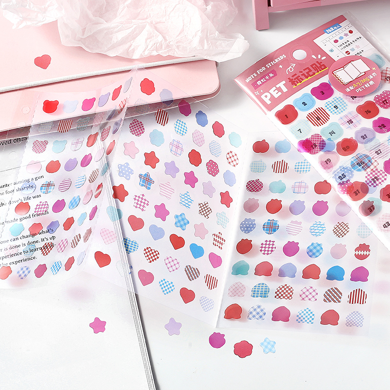 NOTEFOR缤纷标记贴三折装饰贴纸