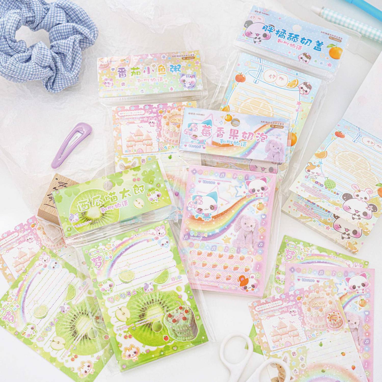 嘟嘟麦和町物语古早便签纸100张