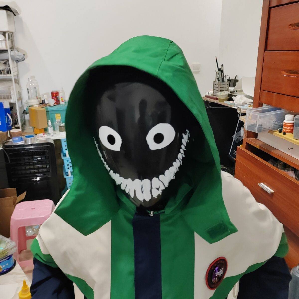 后室怪物后室逃离后室游戏笑魇微笑者面具Cosplay可视NPC角色扮演