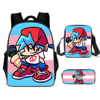 周五夜放克手办FRIDAY NIGHT FUNKIN' 周五夜放克小学生书包黑色