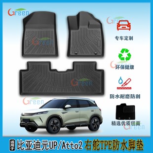 Применимый BYD ATTO2 справа руль направления тахта TPE водонепроницаемый ковер подушечка byd Юань вверх ремонт монтаж хвостовой