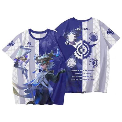 王者荣耀短袖t恤男百里守约马超露娜司空震学生半袖短裤cos痛衣服