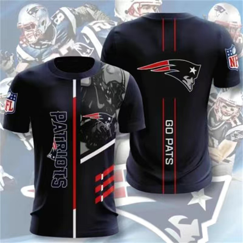 夏季男装欧美橄榄球服短袖 NFL橄榄球服美式3D印花 时尚休闲t恤衫图片