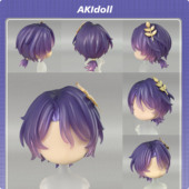 AKIdoll 235代餐音乐会真理医生gsc头壳代崩铁ob娃头建模打印件