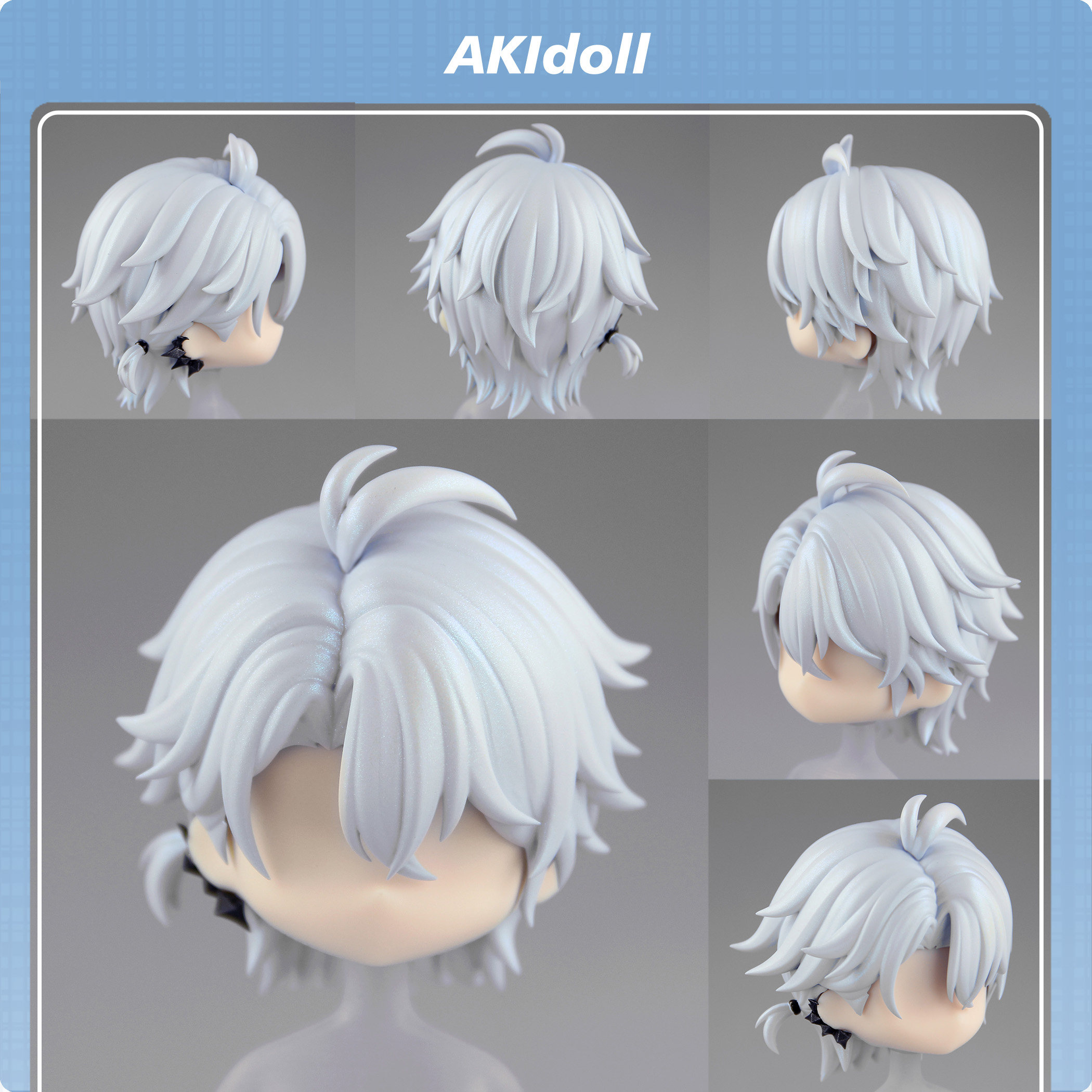 AKIdoll/250代餐白厄大月卡gsc头壳代崩铁ob娃头建模打印件