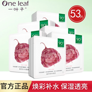 一叶子水光焕颜面膜女补水保湿干皮敏感肌舒缓平价学生女正品