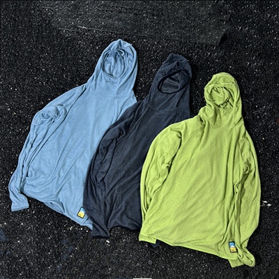 日单Senchi Polartec Alpha 60超轻量户外保暖抓绒连帽衫男抓绒衣