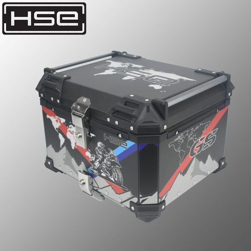 HSE铝合金尾箱摩托车后备箱大容量通用电动车踏板车后尾箱外卖箱