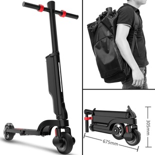 优选智能b出行X6电动滑板车成人两轮迷你旅行神器代步黑色自行.