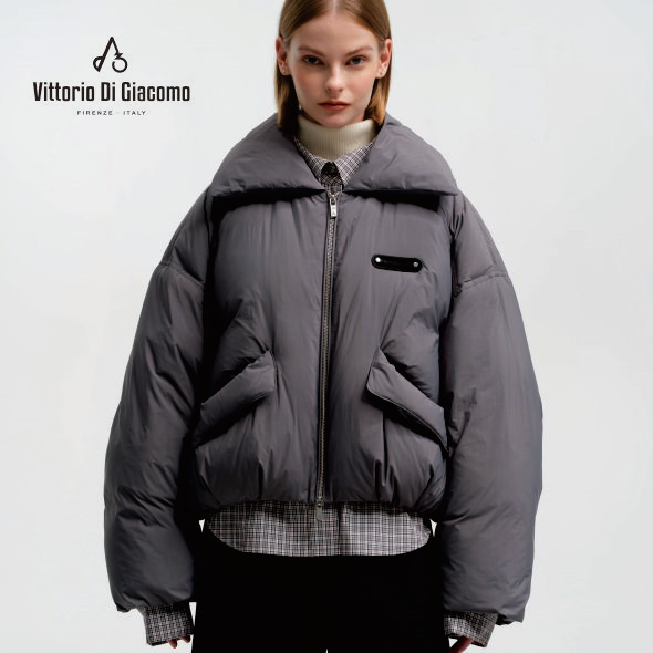 Vittorio Di Giacomo/迪伽默短款翻领羽绒服9550912011
