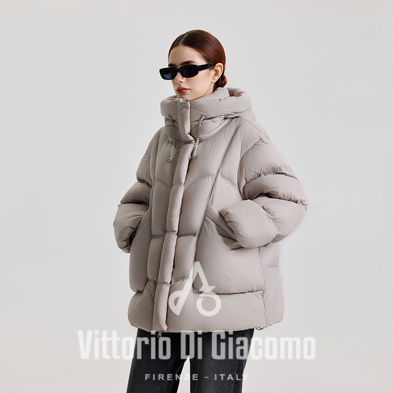 Vittorio Di Giacomo/迪伽默 泡芙款羽绒服女中长款-DJM122415