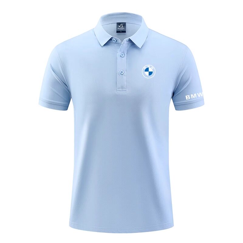 宝马汽车顾问工作服短袖夏4s店销售POLO衫翻领T恤文化衫定制logo