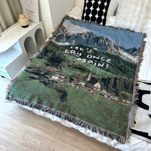 【太阳下山】阿尔卑斯山风景线毯