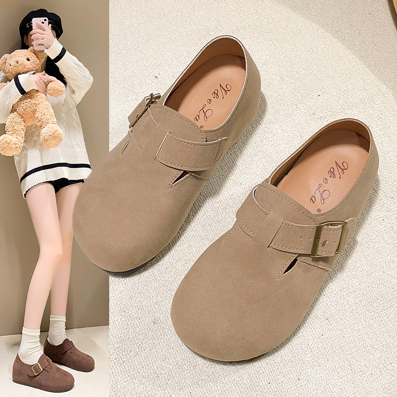 内增高博肯鞋时尚百搭勃肯鞋女2025秋冬新款厚底舒适一脚蹬单鞋女