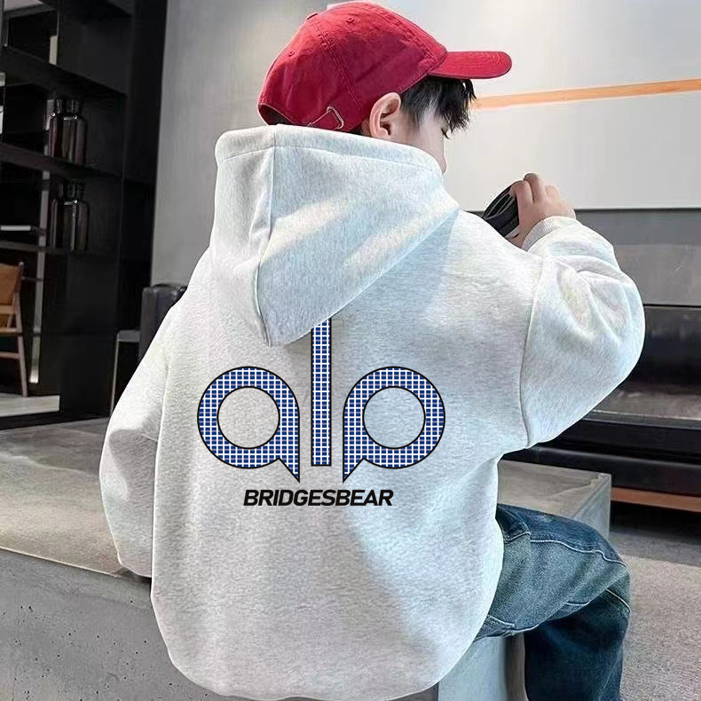 儿童卫衣秋冬款2025新款男女同款中大童秋装儿童宽松连帽上衣童装