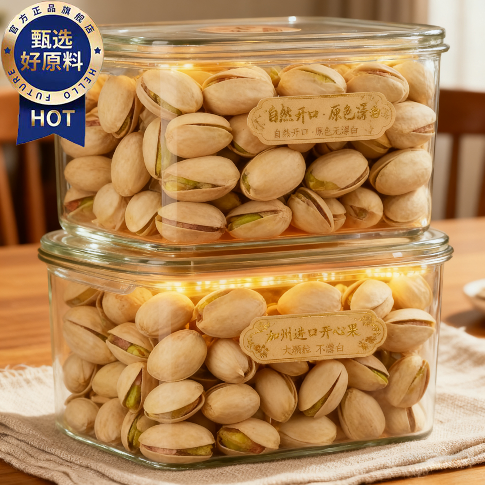 开心果2025新货特级进口无添加原色坚果年货批发坚果炒货休闲零食