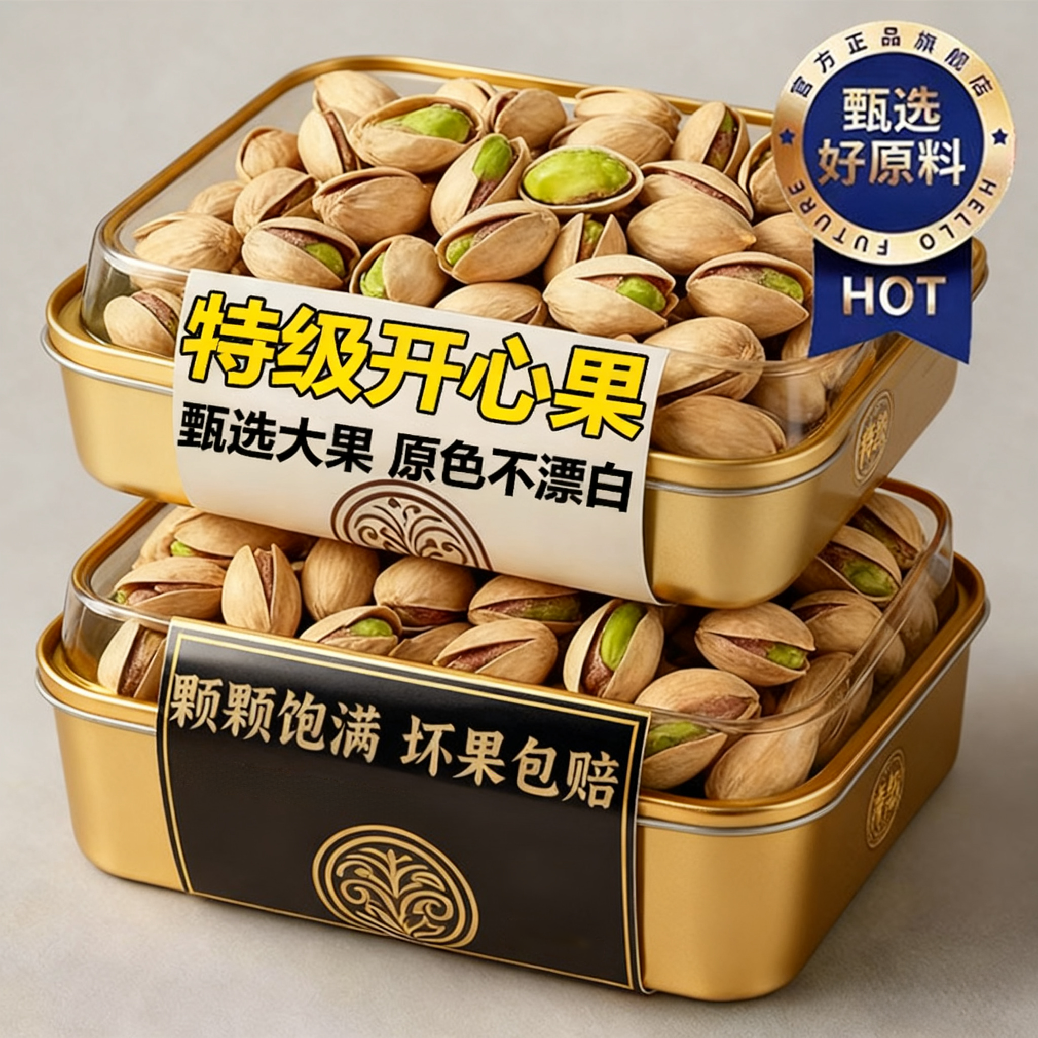 开心果2025新货特级进口无添加原色坚果年货批发坚果炒货休闲零食