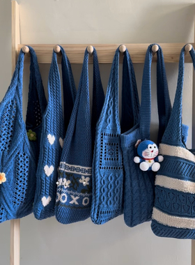 理理我｜敲显白的蓝色针织包包合集～