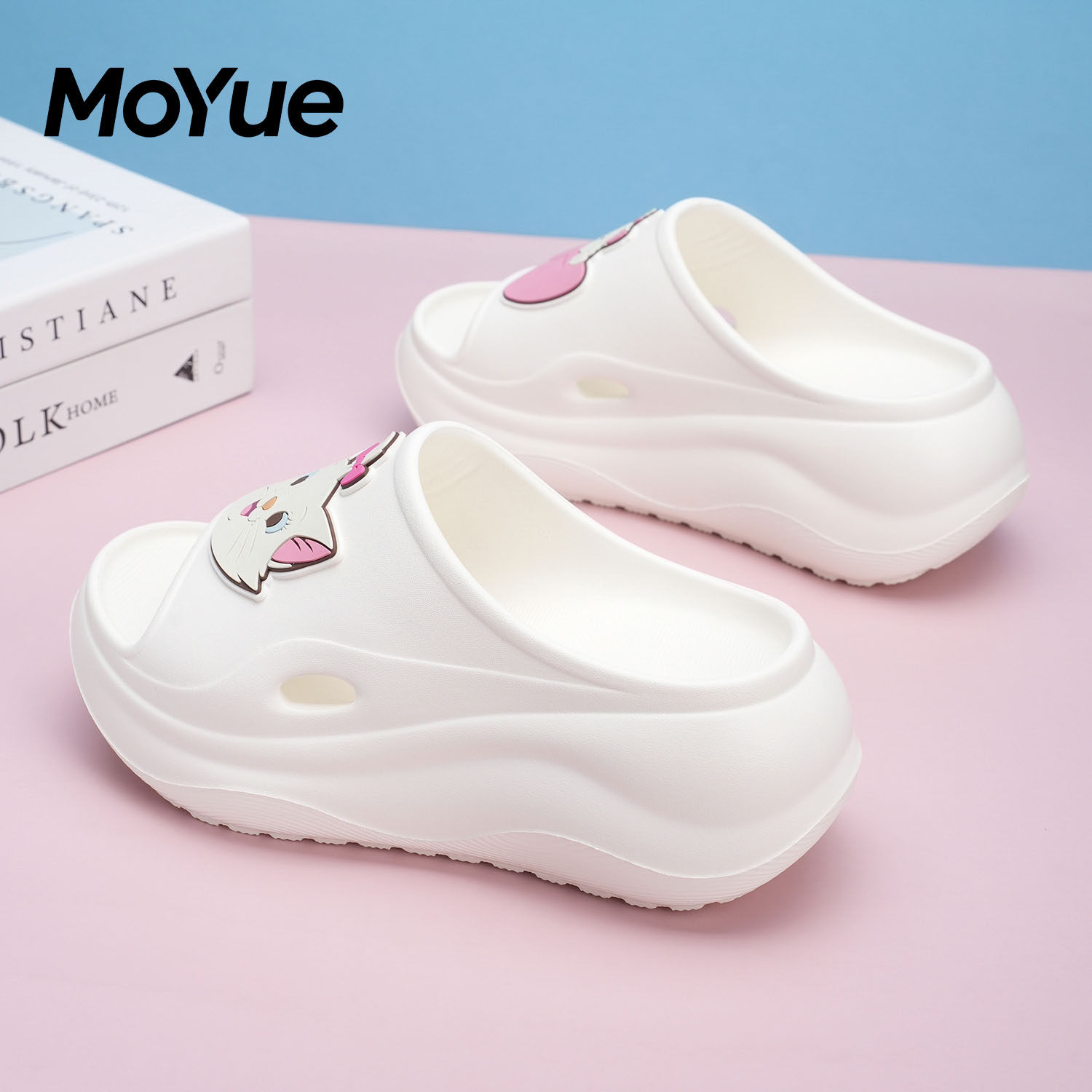 厚底拖鞋女新款外穿时尚防滑增高凉拖居家松糕软底网红女士凉鞋,女鞋,一字拖,淘宝优惠券,粉丝福利购,淘宝优惠卷