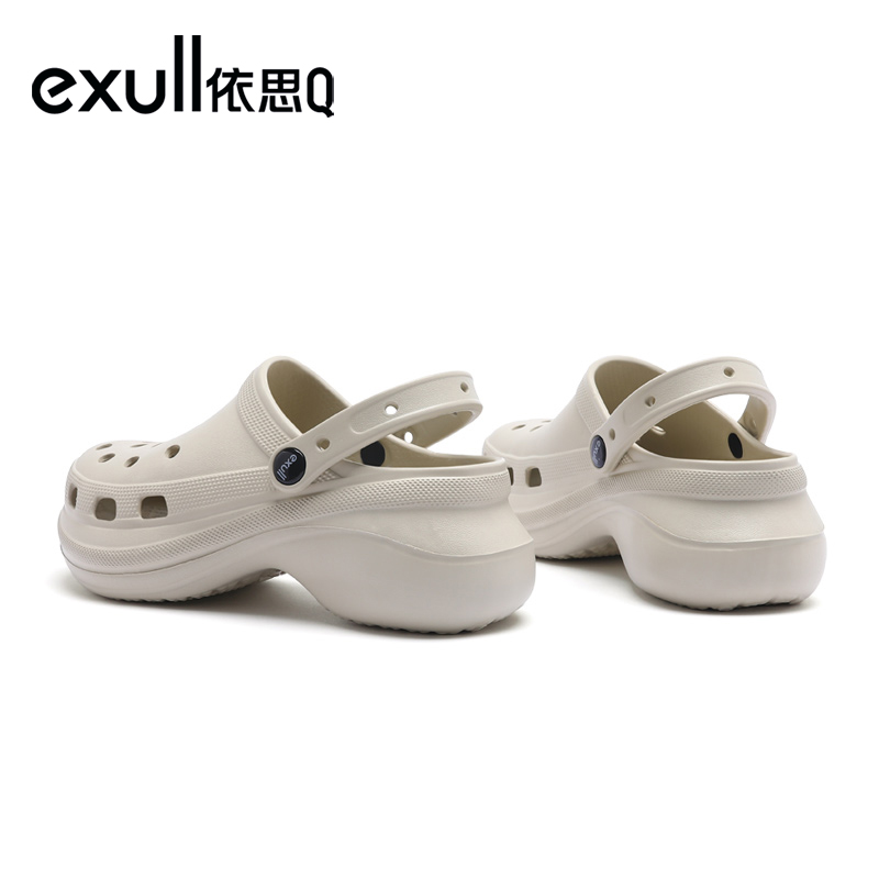 小鲸鱼厚底增高防滑户外洞洞鞋