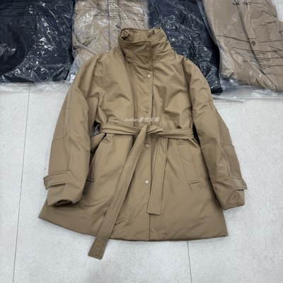 chumo8553冬季新款90白鹅绒休闲中长款加厚保暖羽绒服风衣外套女