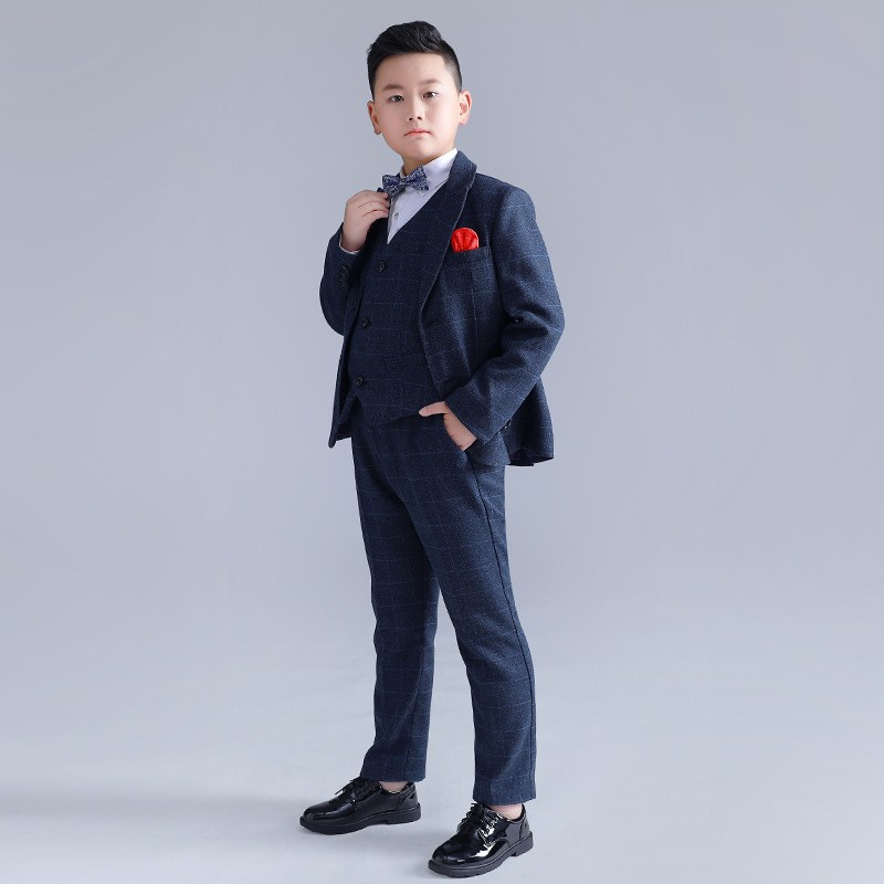 胖童礼服套装2021春秋s男童小西服儿童活动演出宽松礼服花童帅气