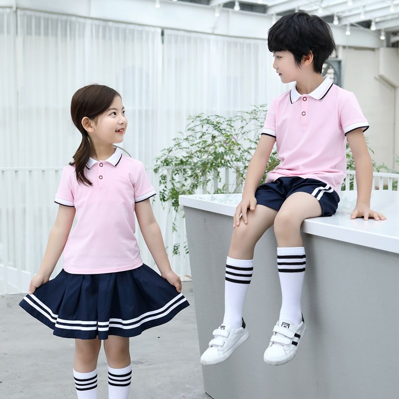 童装新款幼儿园园服小r学生校服团体装班服运动休闲夏装男女套装
