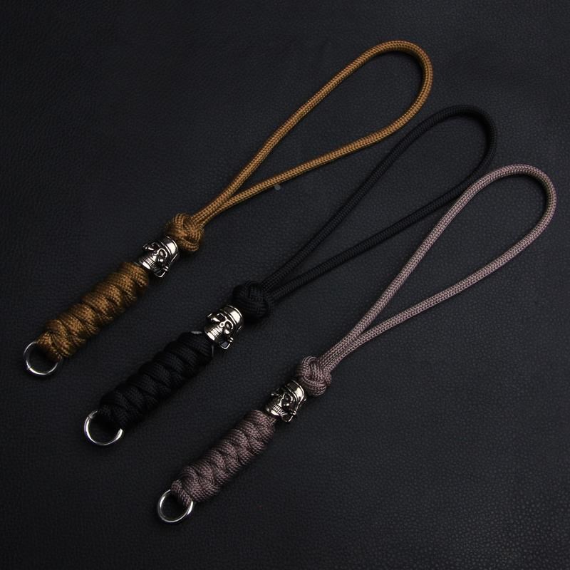 20CM长 dao挂绳尾绳手绳刀坠挂件伞绳编织失手绳开口圈 沙丘户外