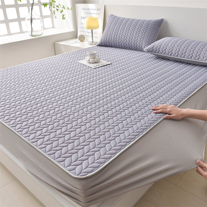 乳胶凉席床笠单件夏季凉感丝床罩套四件套I2024新床垫套床单三件,床上用品,乳胶席,淘宝优惠券,粉丝福利购,淘宝优惠卷