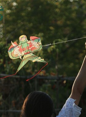 手作纸鸢道具风筝diy中国风迷你精品沙燕风筝大人儿童手工材料2套