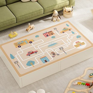 儿童游戏茶几桌布防水防油免洗玩耍区家用长方形桌V垫餐桌书桌垫