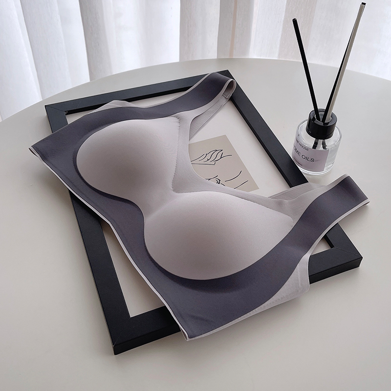 无痕运动内衣女小胸聚拢防下垂薄款胸罩无钢圈收副乳背心式文胸