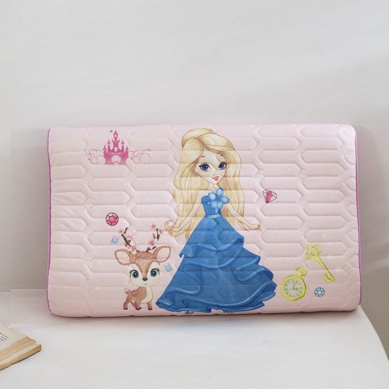 凉感丝乳胶枕卡通乳胶枕枕头套幼儿童家用夏季冰丝乳胶Z枕芯罩,床上用品,乳胶枕,淘宝优惠券,粉丝福利购,淘宝优惠卷