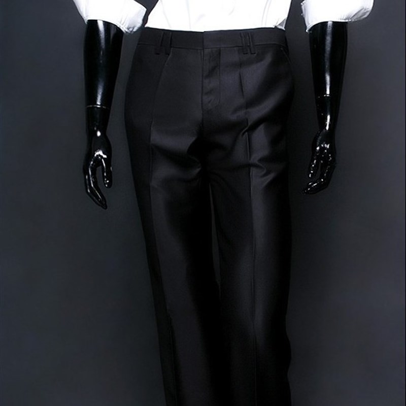 韩版男士中腰优质丝光商务休闲西裤直通西裤 大码无褶修身西装裤