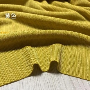针织弹力夏季 面料 冰丝仿醋酸条纹布料C爽滑垂感做裙子裤 子打底衫