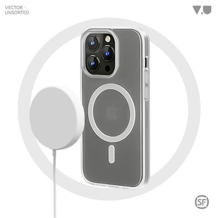 VECTOR UNSORTEDiPhone13/ 14/15/16/Pro/Max原创磨砂不沾指纹透明防摔隔水防氧化简约磁吸高级感苹果手机壳