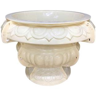 圆花盆模具水泥盆自制大号特大号盆景模型大码花盒阳台柱装饰模板