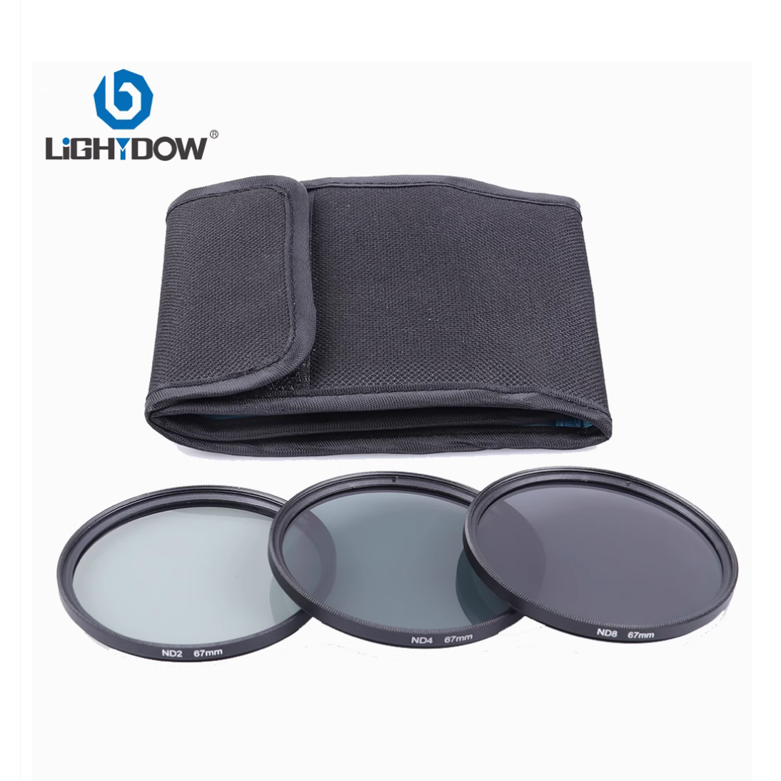 Lightdow ND2 ND4 ND8 三合一减光滤镜套装 ND2减光滤镜 ND4减光镜 ND8减光镜