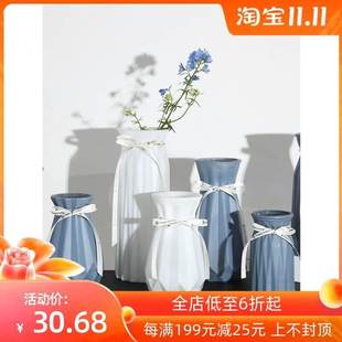 百合花专用花瓶摆件客厅插花轻奢高档适合放干花 玻璃郁金香小r