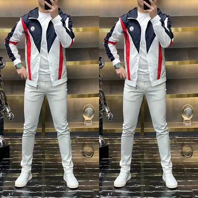 男士新款时尚百搭连帽夹克