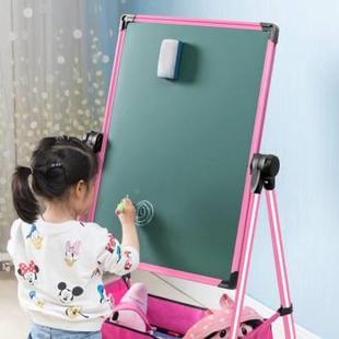 新款 高档幼儿无童画板磁性尘支架画式 小涂黑板家用宝宝写字白板鸦