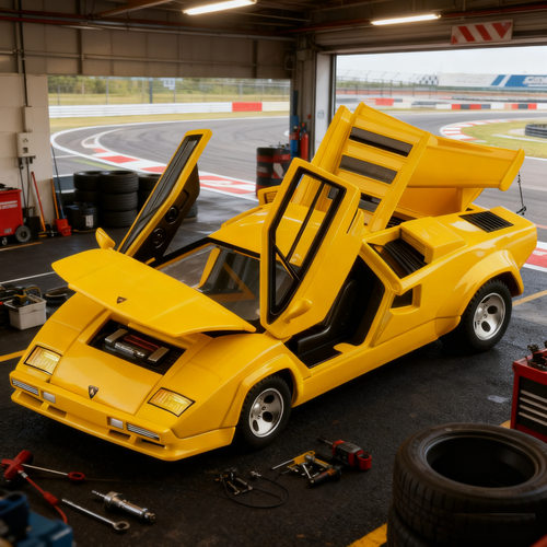 新豪迪1/32兰博康塔什合金汽车模型回力声光玩具跑车仿真复古跳灯