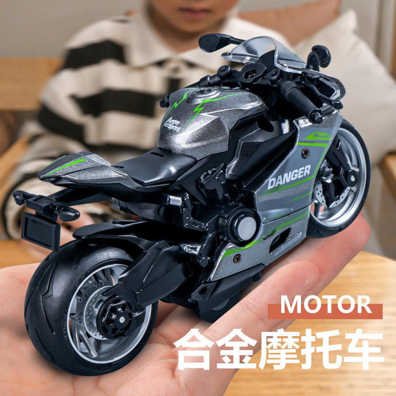 超多款式摩托车玩具男孩生日礼物蛋糕摆件炫酷机车合金车模型仿真