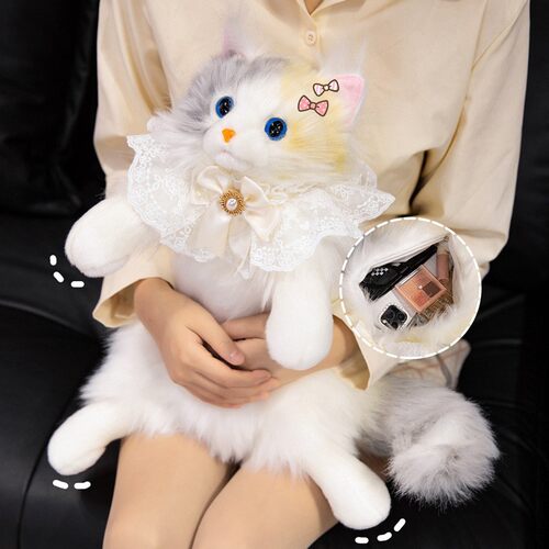 同款仿真布偶猫背包玩偶小猫咪宠物毛绒公仔女生生日礼物