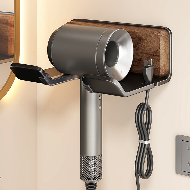 胡桃木电吹风置物架免打孔卫生间风筒壁挂支架电吹风机收纳挂架子,家庭/个人清洁工具,吹风机置物架,淘宝优惠券,粉丝福利购,淘宝优惠卷