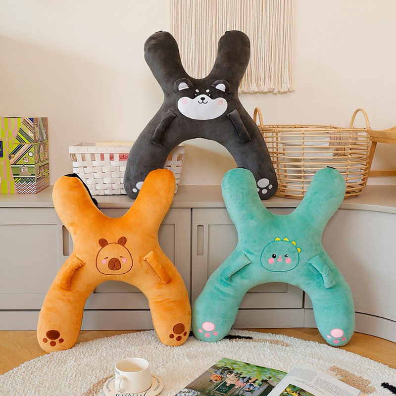 车上睡觉抱枕儿童车载睡觉汽车后排靠枕护颈卡通靠垫枕头车枕