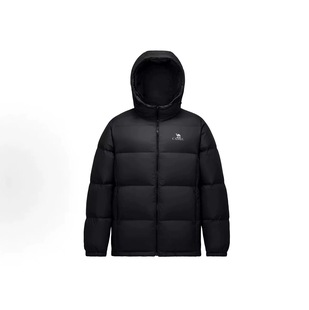 骆驼火山系列黑色加厚保暖面包服短外套羽绒服 M33CR07131B jzh仓