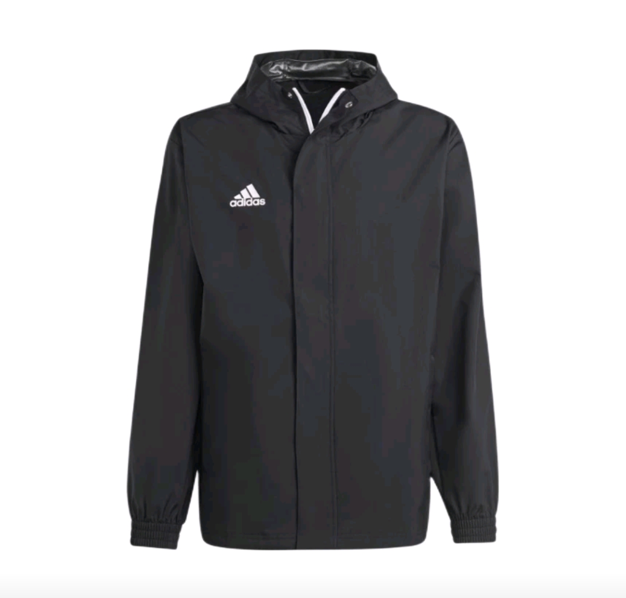 adidas 运动拉链足球训练梭织防风连帽夹克 IK4010 漯河仓