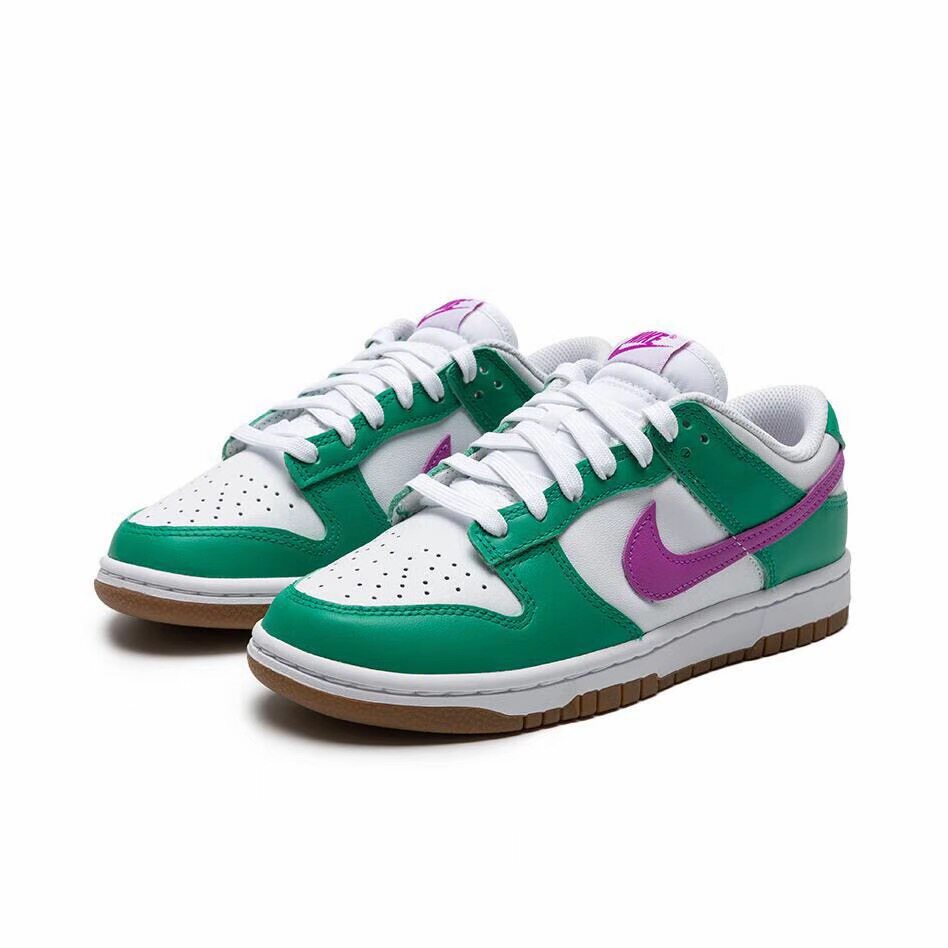 Nike Dunk 板鞋 经典复古百搭 女款/白色/绿色 /紫色  易